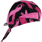 Bandanas Zanheadgear Flydanna Black Pink Ribbon Bandanas Zanheadgear Flydanna Black Pink Ribbon