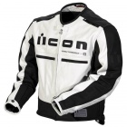 Blouson Moto ICON Motorhead Jacket White