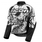 Blouson Moto ICON Hooligan 2 Etched White