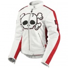 Blouson Moto ICON Hella Crossbone Racer Crusader White