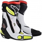 Bottes Moto Alpinestars S-MX Plus Noir Blanc Jaune Fluo