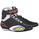 Chaussures Moto Alpinestars Fastlane Air Noir Blanc Jaune Fluo