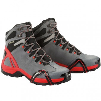 Chaussures Moto Alpinestars CR-4 Gore-Tex Anthracite Rouge