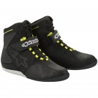 Chaussures Moto Alpinestars Fastback Waterproof Noir Jaune Fluo