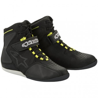 Chaussures Moto Alpinestars Fastback Waterproof Noir Jaune Fluo