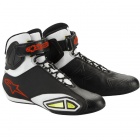 Chaussures Moto Alpinestars Fastlane Noir Blanc Jaune Fluo