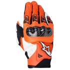 Gants Moto Alpinestars SMX-2 Air Carbon Orange Blanc
