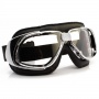 Masque Moto Nannini Rider Chrome Black