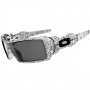 Lunettes de Soleil Oakley Oil Rig White Text Print Paint
