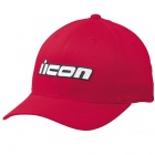 Casquettes Moto ICON Slant Hat Red
