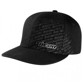 Casquettes Moto ICON Forged Slant Hat Black