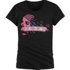T-Shirts Moto ICON Chrome Slant Tee Woman Black