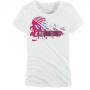 T-Shirts Moto ICON Chrome Slant Tee Woman White