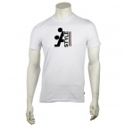 T-Shirts Moto Astyle Crazy Blanc