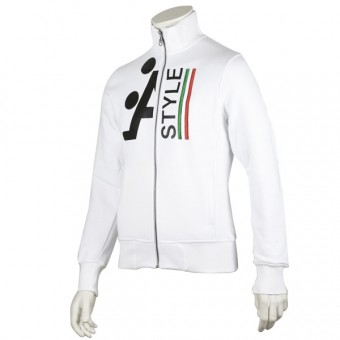 Vestes Moto Astyle Vida Logo Sweat Zip Blanc
