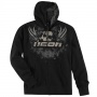 Vestes Moto ICON Threshold Zip Hoody Black