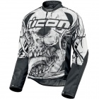 Blouson Moto ICON Hooligan 2 Etched White