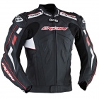 Blouson Moto Ixon Addict Air Noir Blanc Rouge