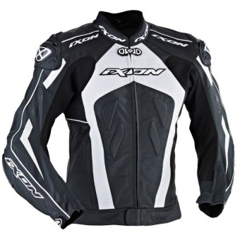 Blouson Moto Ixon Addict Air Noir Blanc