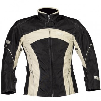 Blouson Moto DG Kenza Noir Creme