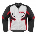 Blouson Moto ICON Compound Mesh Red