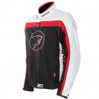 Blouson Moto Bering Dink Noir Blanc Rouge