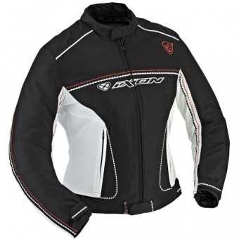 Blouson Moto Ixon Diva Sport Noir Blanc