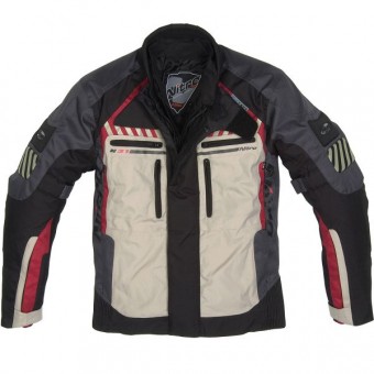 Blouson Moto Nitro N-31 Noir Rouge