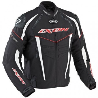 Blouson Moto Ixon Titanium VX Noir Blanc Rouge