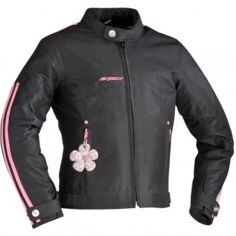 Blouson Moto Ixon Lotus Noir Rose