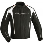 Blouson Moto Ixon Nickel Noir Blanc