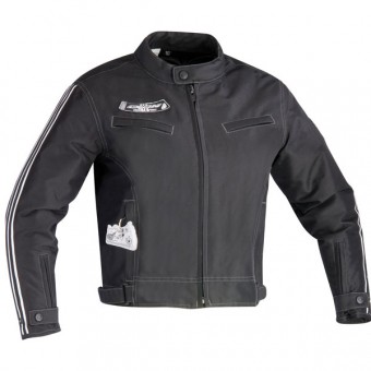 Blouson Moto Ixon Xenon Noir Blanc
