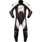 Combinaison Moto Cuir Alpinestars Orbiter Noir Blanc Rouge