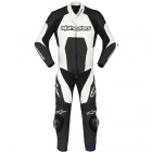 Combinaison Moto Cuir Alpinestars Carver Noir Blanc