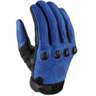 Gants Moto ICON Etched Blue
