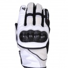 Gants Moto V'QUATTRO Spider Evo Noir Blanc