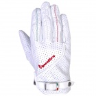 Gants Moto V'QUATTRO Lila Blanc