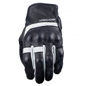 Gants Moto Five Sport City Black White Gants Moto Five Sport City Black White
