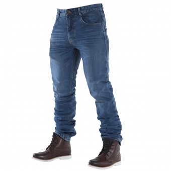 Jeans Moto Overlap Overhide Manx Smalt Jeans Moto Overlap Overhide Manx Smalt