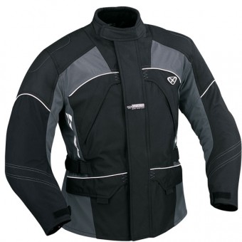 Veste Moto Ixon Fire Noir Gris