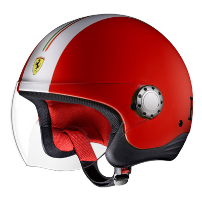 Casque Jet Ferrari Rosso Racing Rouge