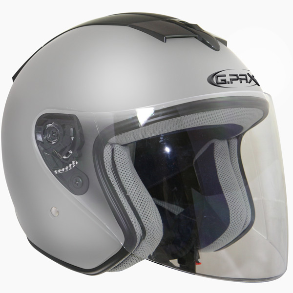 Casque Jet GPAX A 200 Gris