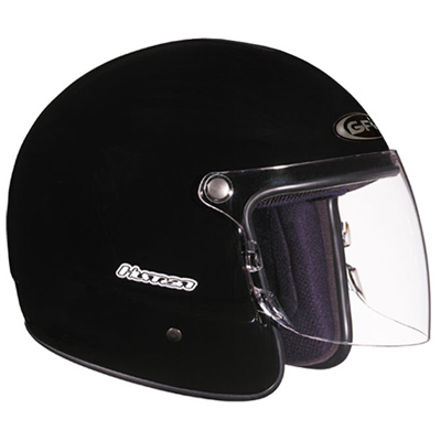 Casque Jet GPA Human noir m�tal