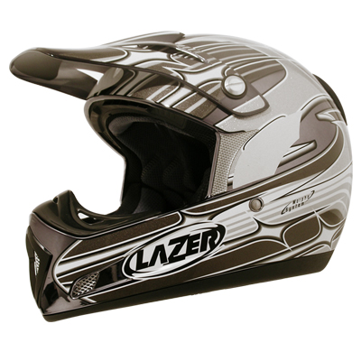 Casque moto Tout terrain MX6 LTD Chrome gris