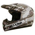 Casque moto Tout terrain MX6 LTD Chrome gris