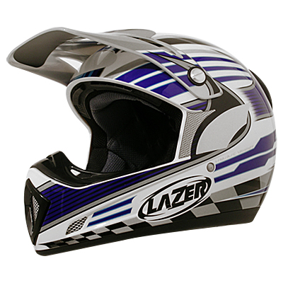 Casque Casque moto Lazer MX6 Pro2 Bleu