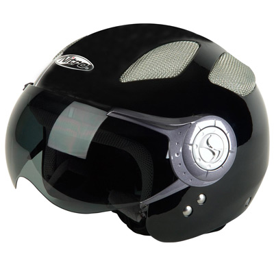 Casque Jet Nitro X537 mono noir m�tal (00)