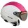 Casque Jet Nexx X60 Vision Vintage blanc fushia metalic