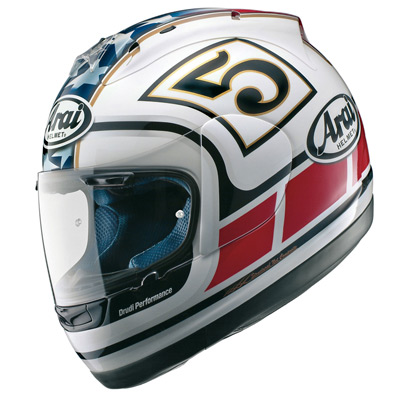 Casque moto Replica RX-7 Colin Edwards Laguna Seca