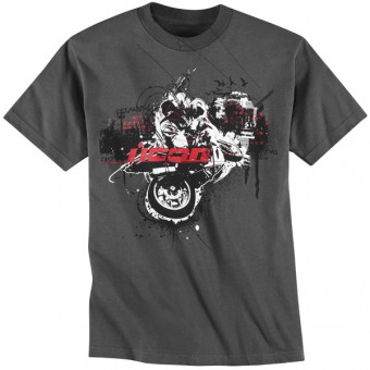 T-Shirts Moto ICON Lockdown Tee Grey